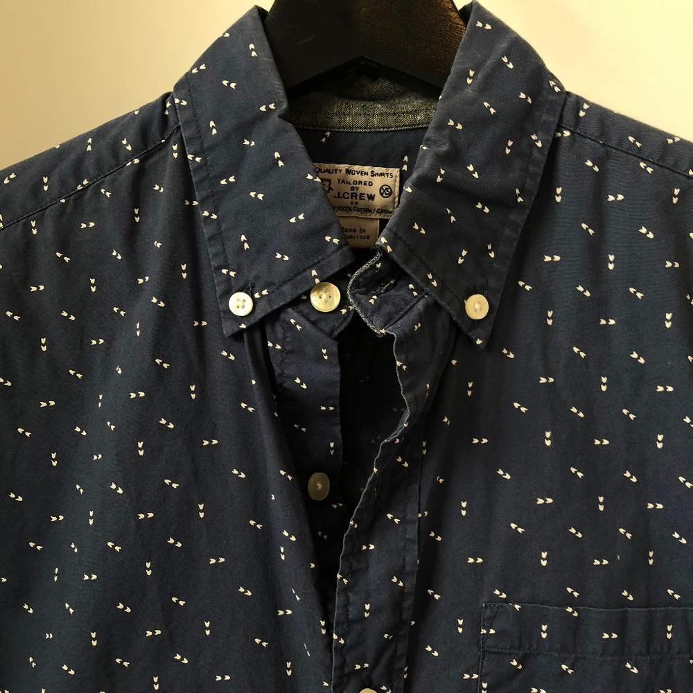 J Crew Men's XS Patterned Button Up